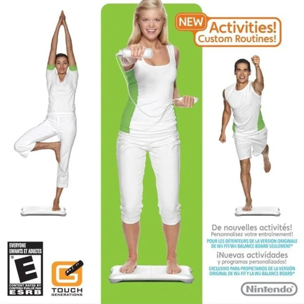 Nintendo Wii Fit Plus Fitness Game with Manual